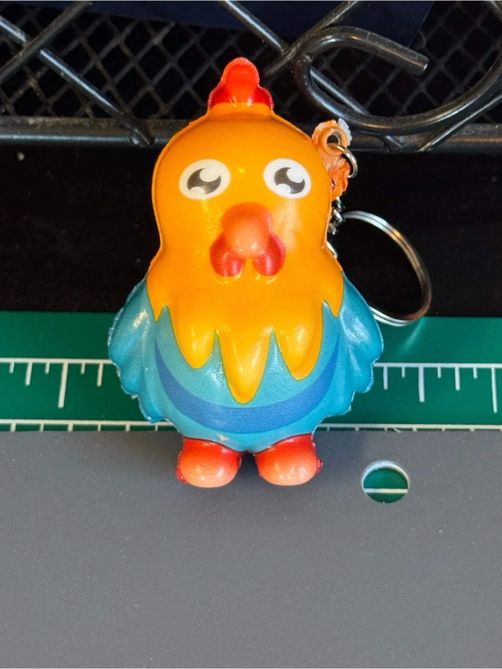 Brand New Cute Cartoon Chicken / Rooster Squishy Keychain TikTok Viral